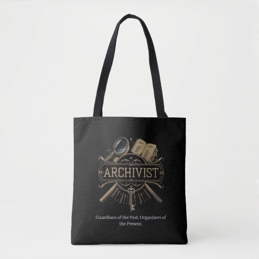 Tote Bag Archiviste - Gardien du passé (Devant)
