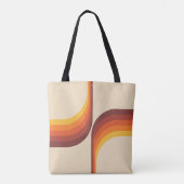 Tote Bag Arcs colorés de style rétro (Dos)