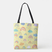 Tote Bag Arcs-en-ciel et nuages (Dos)