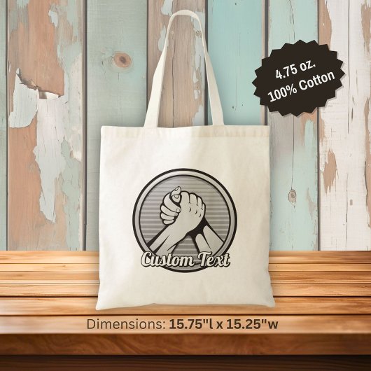 Tote Bag Argent de lutte contre les bras