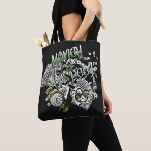 Tote Bag Argent et respect - Design urbain Strewear