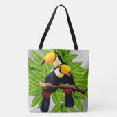 Tote Bag Argent Toucan Duo (Devant)