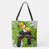 Tote Bag Argent Toucan Duo (Dos)