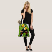 Tote Bag Argent Toucan Duo (Sur le modèle)