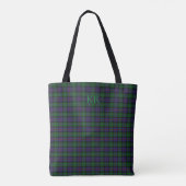 Tote Bag Argyll District Tartan avec monogramme / nom (Dos)