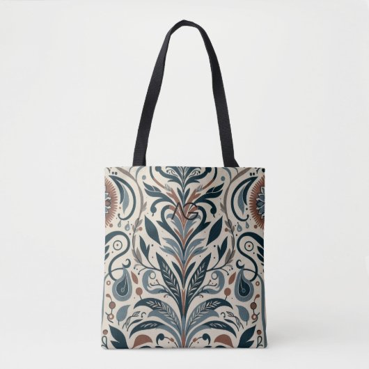 Tote Bag Aria Grace Urban Bloom Linear Abstract Print (Devant)