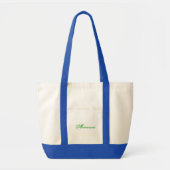 Tote Bag Arianna En Bleu Et Blanc (Devant)