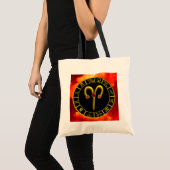 TOTE BAG ARIE JEWEL D'ANNIVERSAIRE ZODIAC (Devant (produit))