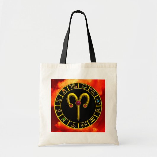 TOTE BAG ARIE JEWEL D'ANNIVERSAIRE ZODIAC (Devant)