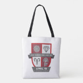 Tote Bag Aries Birthday Crest™ for April 1-19 (Dos)