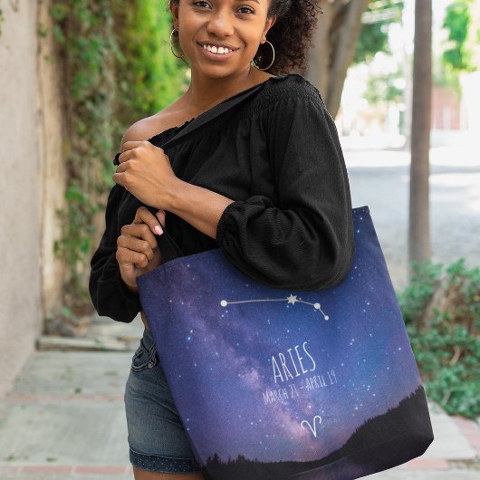 Tote Bag Aries | Constellation Zodiaque personnalisée