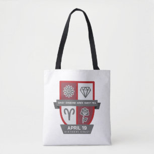 Tote Bag Aries Crest d'anniversaire™ pour le 1er-19 avril