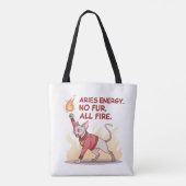 Tote Bag Aries Energy Sphynx Cat No Fur All Fire Art (Dos)