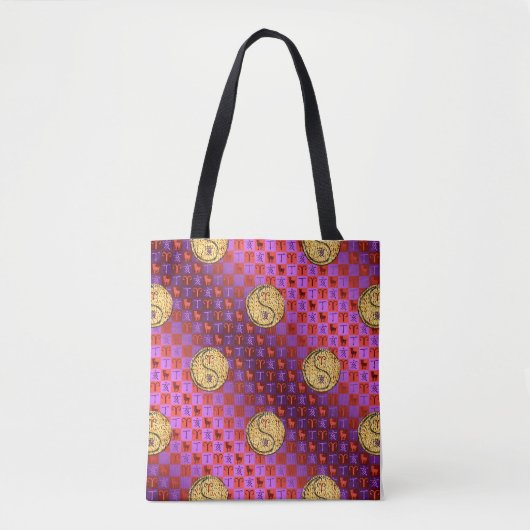Tote Bag Aries et Fire Boar (Devant)