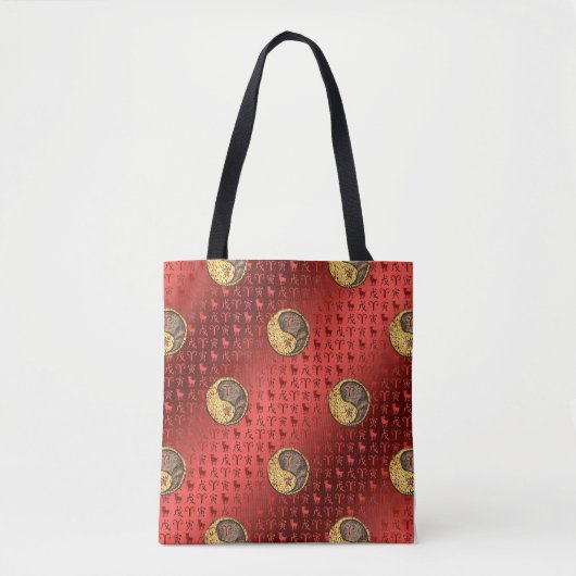 Tote Bag Aries et Tigre de la Terre (Devant)