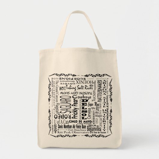 Tote Bag Arizona Buzz Words (Devant)