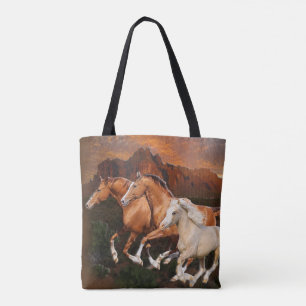 Tote Bag Arizona Chevaux sauvages