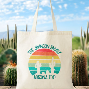 Tote Bag Arizona Desert Cactus Sunset Personnalisé