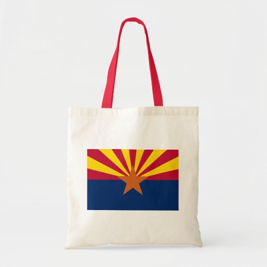 Tote Bag Arizona Drapeau : Réglage de Star Sun, État du cui (Devant)
