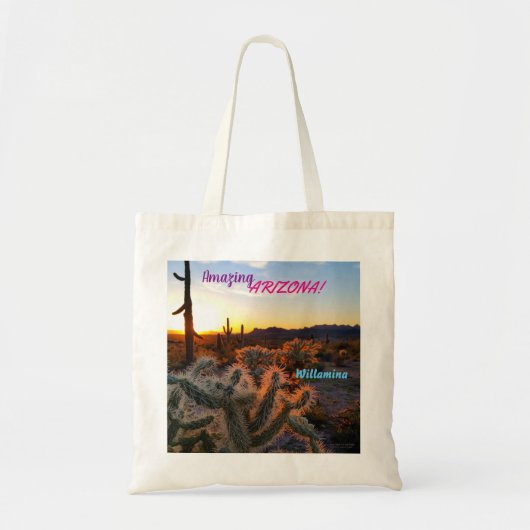 Tote Bag Arizona Extraordinaire / Coucher de soleil / Sagua (Devant)