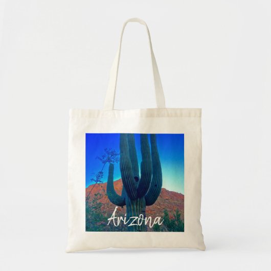 Tote Bag Arizona Saguaro Cactus Désert (Devant)