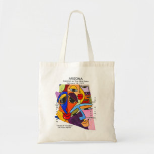 Tote Bag Arizona State Art by Deprise