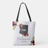 Tote Bag Arizona State Destination Russe Mariage Monogramme (Dos)