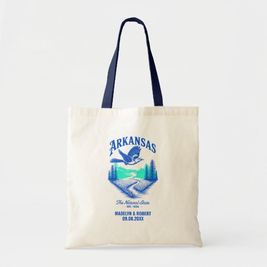 Tote Bag Arkansas Mariage Bienvenue Cadeaux de Bridesmaitre (Devant)