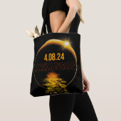 Tote Bag Arkansas Total Solar Eclipse Avril 8 2024 USA Cart (De près)
