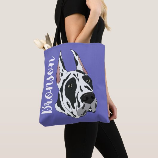 Tote Bag Arlequin Great Dane (De près)