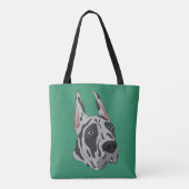 Tote Bag Arlequin Great Dane (Dos)