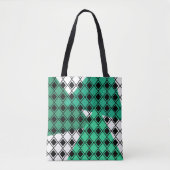 Tote Bag Arlequin Triangle Vert (Devant)