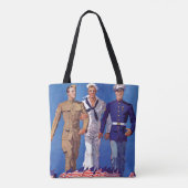 Tote Bag Armée, marine et marines (Dos)