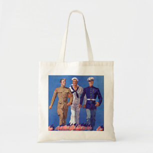 Tote Bag Armée, marine et marines