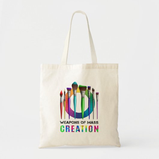 Tote Bag Armes De Création De Masse Drôle Artiste Peintre (Devant)