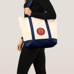 Tote Bag Armoiries de Norvège en forme de cercle