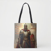 Tote Bag Armure Renaissance de Dieu / Art AI (Devant)