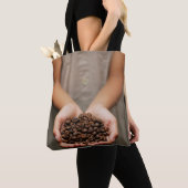 Tote Bag Arôme de fèves de café torréfié (De près)