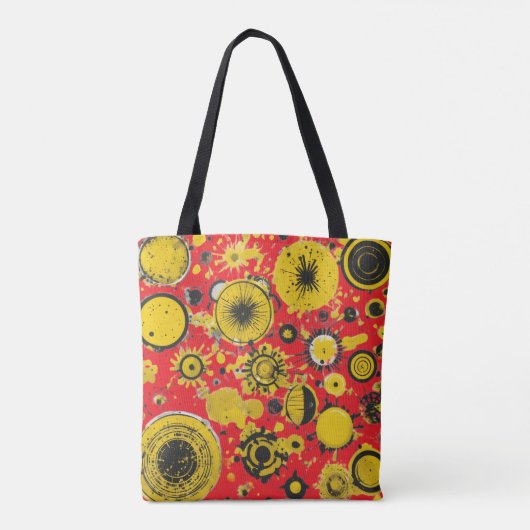 Tote Bag Around circle splats (Dos)