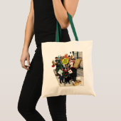 Tote Bag Arrêt de bus à Noël (Devant (produit))