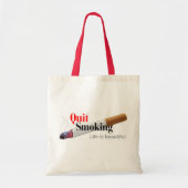 Tote Bag Arrêter de fumer (Devant)