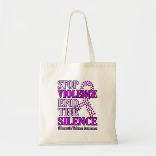 Tote Bag Arrêter la violence et soutenir la violence domest
