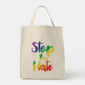 Tote Bag Arrêtez la haine (Dos)