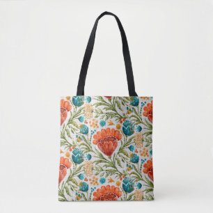 Tote Bag Arrière - plan à motif de fleur aquarelle. Peint à