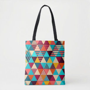 Tote Bag arrière - plan Abstrait aux formes triangulaires.