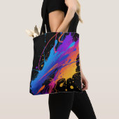 Tote Bag Arrière - plan Abstrait de peinture colorée (De près)
