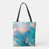Tote Bag arrière - plan Abstrait de peinture d'art fluide d (Dos)