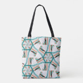 Tote Bag Arrière - plan abstrait fractal. Effets numériques (Dos)