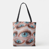 Tote Bag Arrière - plan abstrait psychédélique de l'oeil dé (Dos)