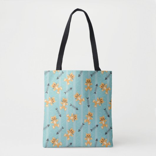 Tote Bag arrière - plan avec des chats (Devant)